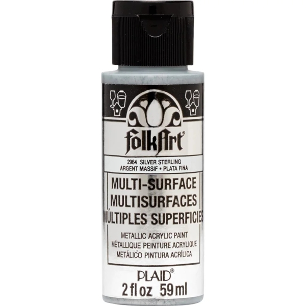 Multi-Surface Metallic Sterling Silver - FolkArt