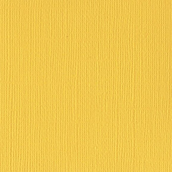 Cardstock Leinenstruktur, Classic Yellow - Bazzill