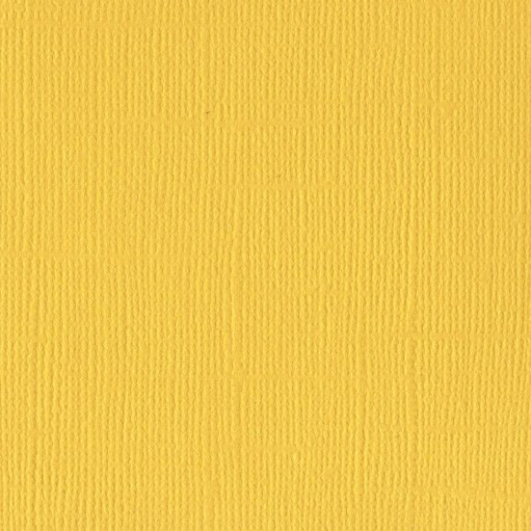 Cardstock Leinenstruktur, Classic Yellow - Bazzill