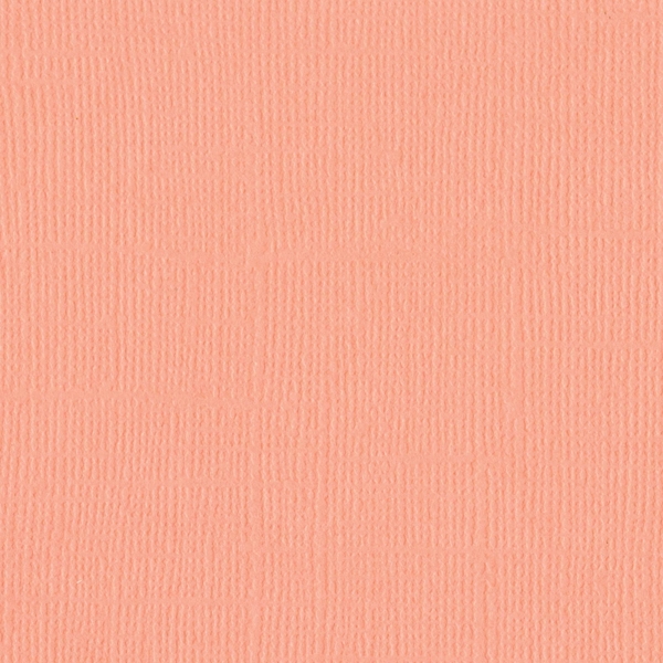 Cardstock Leinenstruktur, Coral Cream - Bazzill