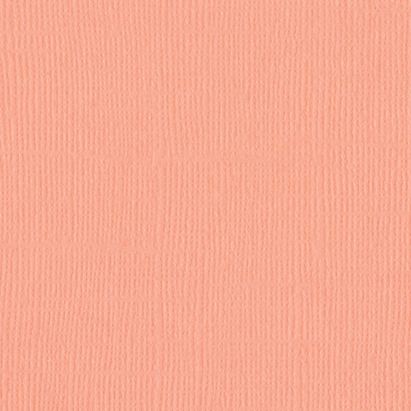 Cardstock Leinenstruktur, Coral Cream - Bazzill