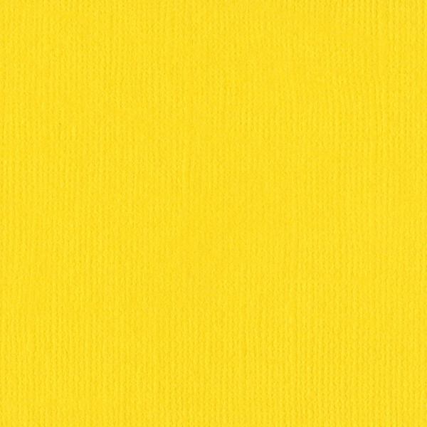 Cardstock Leinenstruktur, Bazzill Yellow - Bazzill