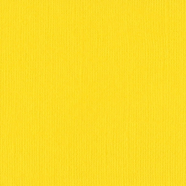 Cardstock Leinenstruktur, Bazzill Yellow - Bazzill