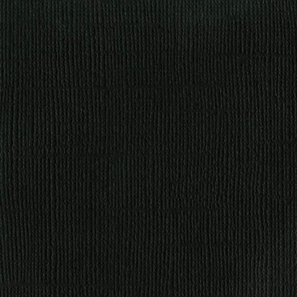 Cardstock Leinenstruktur, Raven - Bazzill