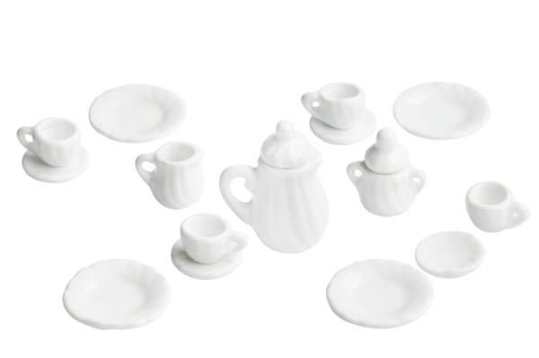 Mini-Kaffeeservice, weiß