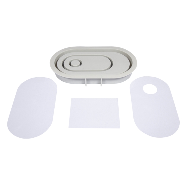 Kerzenständer Oval, Silikongießform - Rayher