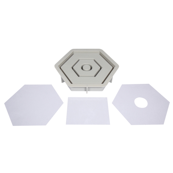 Kerzenständer Hexagon, Silikongießform - Rayher