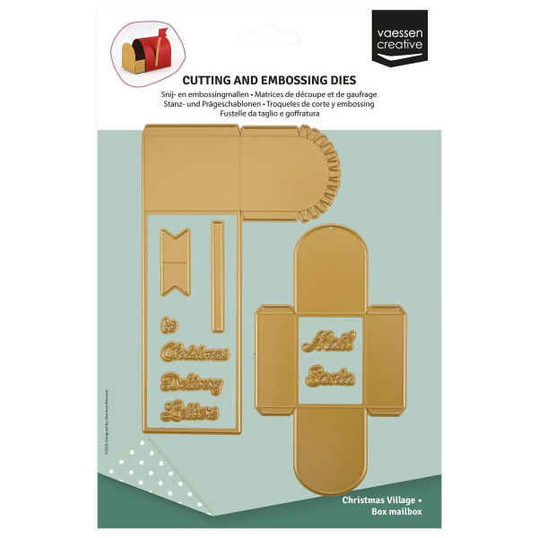 Christmas Village - 3D Mailbox, Stanze - Vaessen Creative