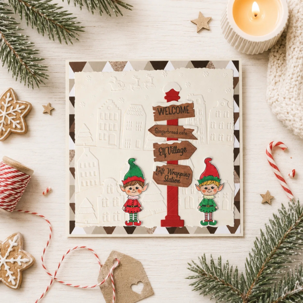 Christmas Village - Northpole Signs, Stempel- & Stanzenset - Vaessen Creative