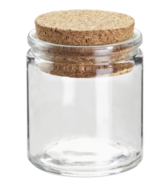 Mini-Dekoglase mit Korken
