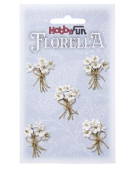 Florella-Sträußchen, weiß - HobbyFun