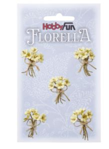 Florella-Sträußchen, zartgelb - HobbyFun