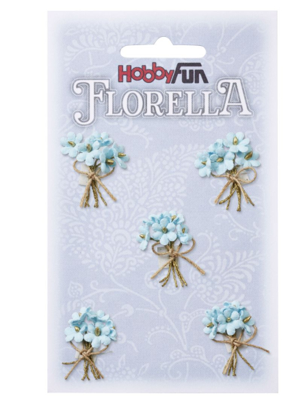 Florella-Sträußchen, hellblau - HobbyFun