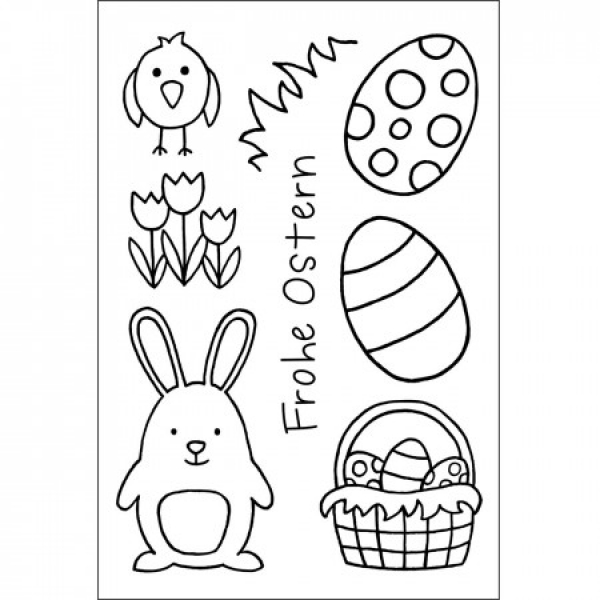 Frohe Ostern, Clearstamp - EFCO