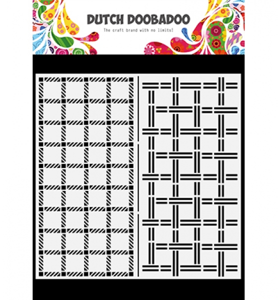 Slimline Plaid, Schablone - Dutch Doobadoo