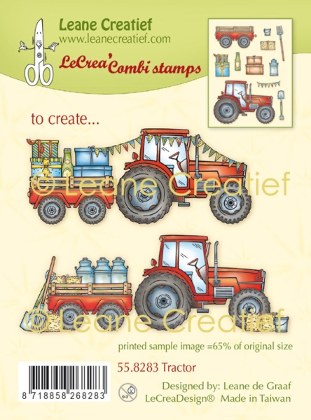 Tractor, Clearstamp - Leane Creatief