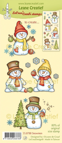 Snowmen, Clearstamp - Leane Creatief