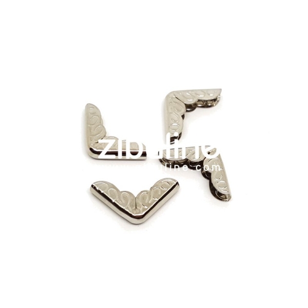 Metallecken Silber graviert - Zibuline