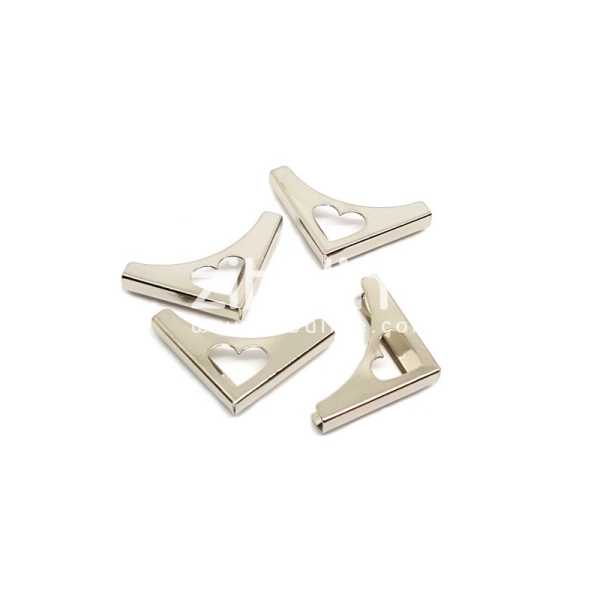 Metallecken Herz Silber - Zibuline