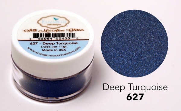 Silk Microfine Glitter, Deep Turquoise - Elizabeth Craft Designs