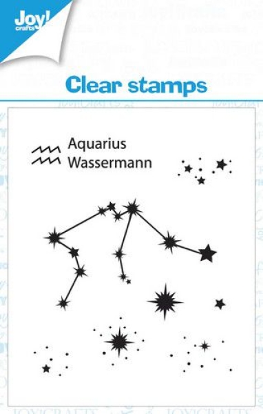 Sternzeichen Wassermann, Clearstamp - Joy Crafts