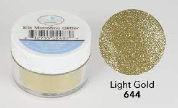 Silk Microfine Glitter, Light Gold - Elizabeth Craft Designs