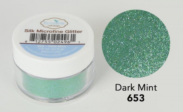 Silk Microfine Glitter, Dark Mint - Elizabeth Craft Designs