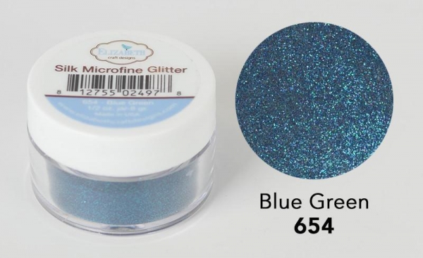 Silk Microfine Glitter, Blue Green - Elizabeth Craft Designs