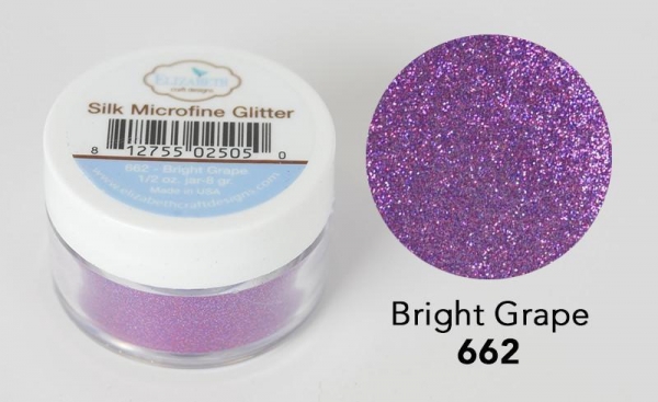 Silk Microfine Glitter, Bright Grape - Elizabeth Craft Designs