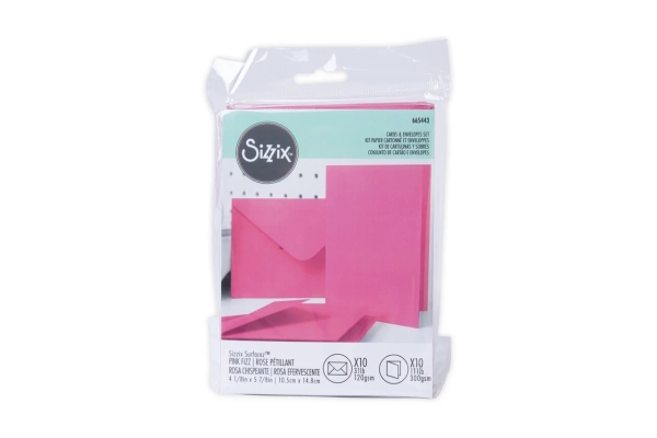 Cards & Envelopes Set, Pink Fizz - Sizzix