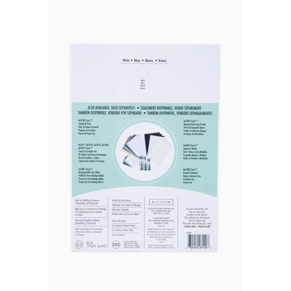 Smooth Cardstock, White - Sizzix