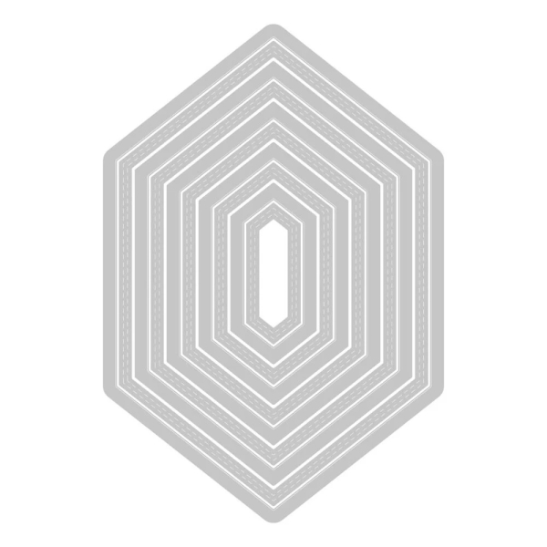 Belinda Stitched Hexagons Framelits, Stanze - Sizzix