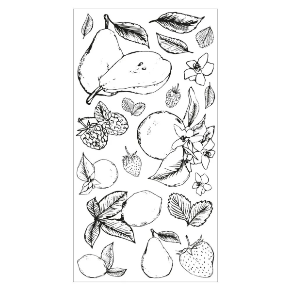 Botanical Fruit, Clearstamp - Sizzix