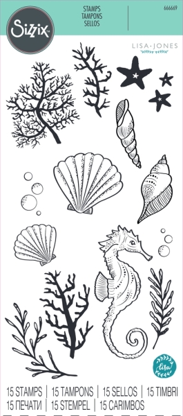 Ocean Elements, Clearstamp - Sizzix