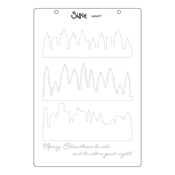 Cosmopolitan The View #2, Schablone - Sizzix