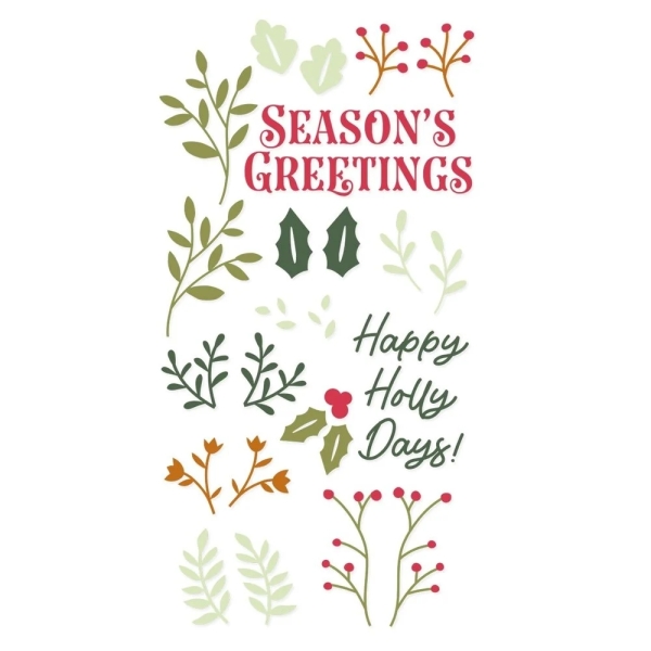 Happy Holly Days, Clearstamp - Sizzix