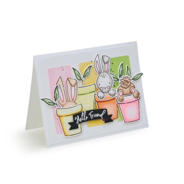 Bunny Bits & Blooms, Stempel - Sizzix