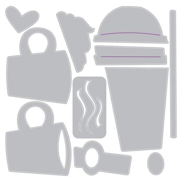 Sidekick Side-Order Fresh Brewed, Stanze & Prägefolder - Sizzix