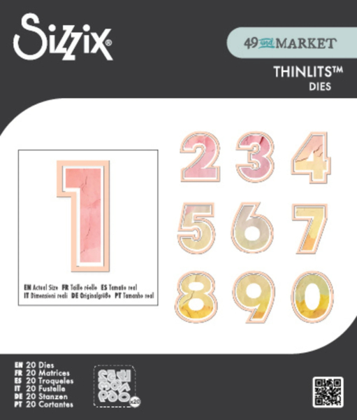 This or That Numbers by 49 and Market Thinlits, Stanze - Sizzix (Tim Holtz)