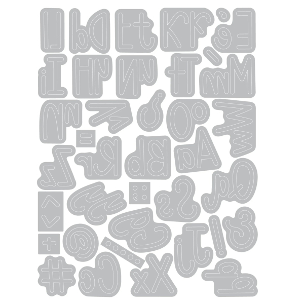 Simple Letters Thinlits, Stanze - Sizzix (Tim Holtz)