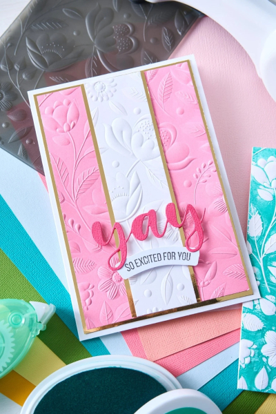 Happy Garden, 3D Prägeschablone - Sizzix
