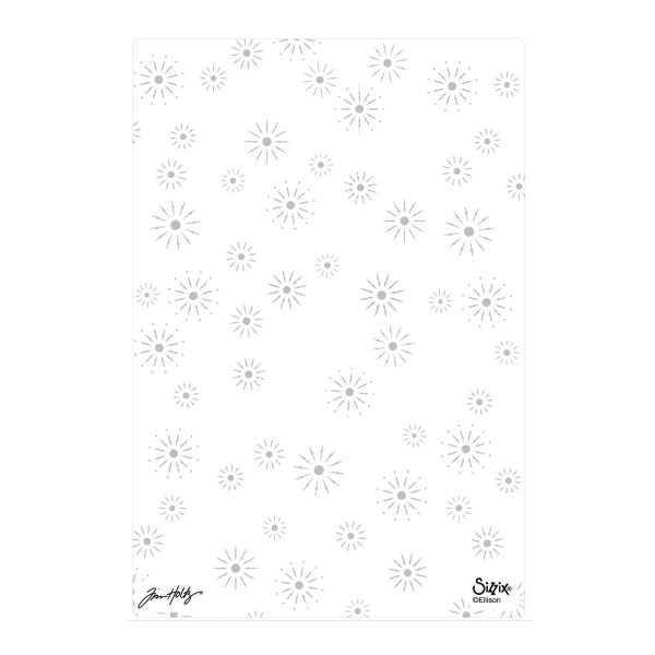 Vault Sparkle Stars, 2D Prägeschablone A5 - Sizzix (Tim Holtz)