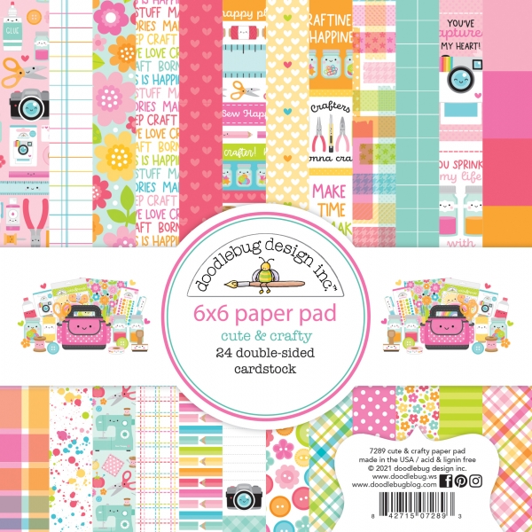 Cute & Crafty 6x6 Paperpad - Doodlebug