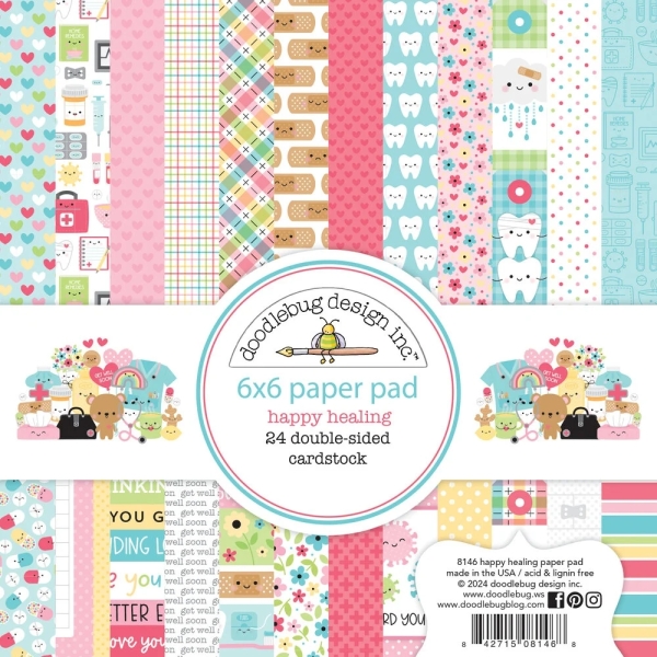 Happy Healing 6x6 Paperpad - Doodlebug