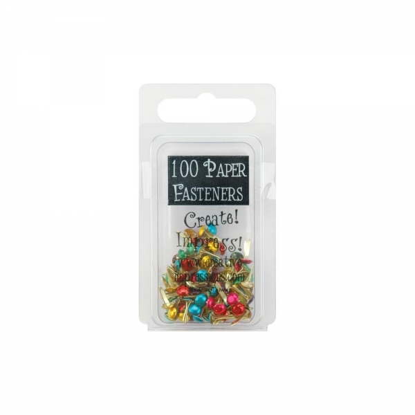 Mini Paper Fasteners, Metallic - Creative Impressions