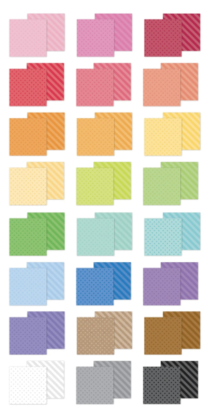 Dot-Stripe Rainbow Petite Prints 6x8 Paperpad - Doodlebug