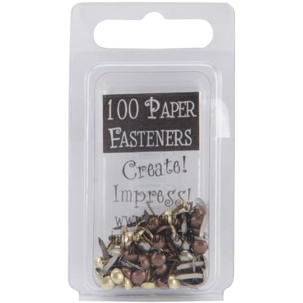 Mini Paper Fasteners (Brads), Antique - Creative Impressions