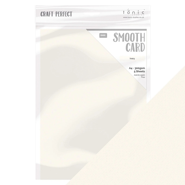 Smooth Card Ivory White - Tonic Studios