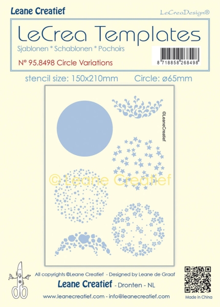 Circle Variations, Schablone - Leane Creatief