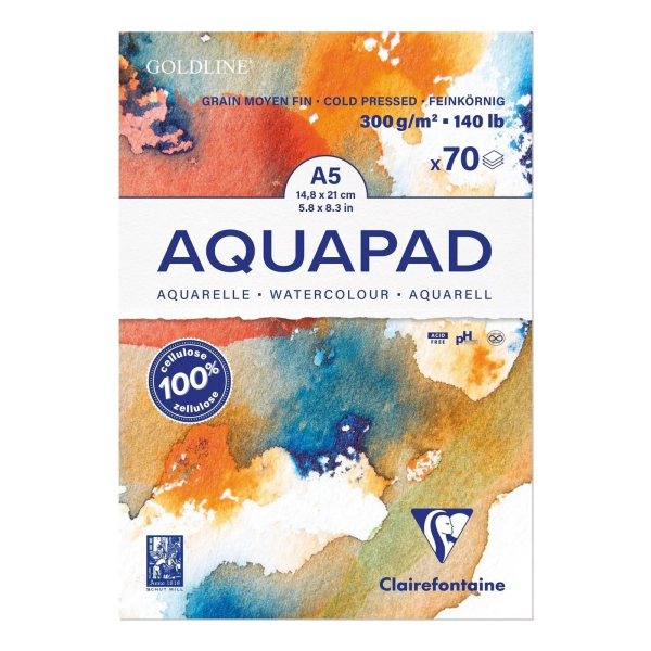 Aquapad A5, 70 Blatt - Clairefontaine